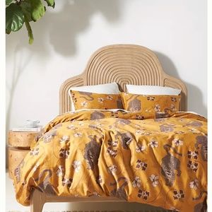 Anthropologie Lemieux Et Cie Tiger Duvet Cover Set Queen